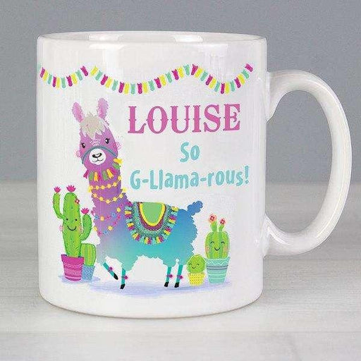 Personalised Pink Llama Mug - Myhappymoments.co.uk
