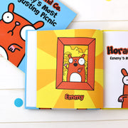 Personalised Flossy and Jim Most Disgusting Picnic Children’s Book - Myhappymoments.co.uk