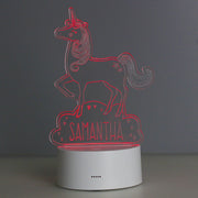 Personalised Unicorn LED Colour Changing Night Light - Myhappymoments.co.uk