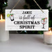 Personalised Christmas Alcohol Spirit Wooden Sign
