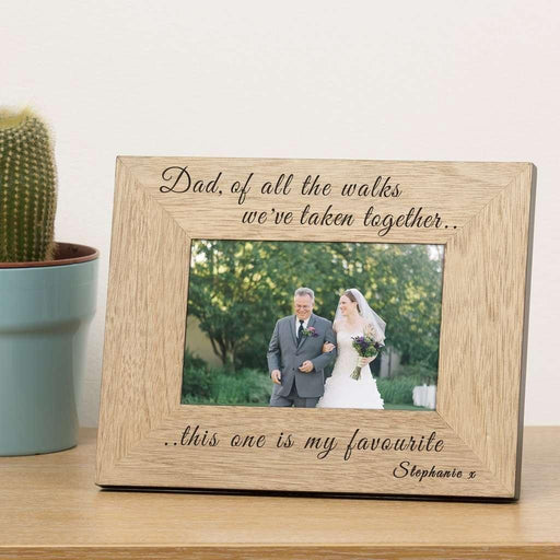 Dad Of All The Walks We’ve Taken Photo Frame 7x5 - Myhappymoments.co.uk