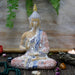 Thai Buddha Protection Ornament - Terracotta & Sky Blue 20 cm