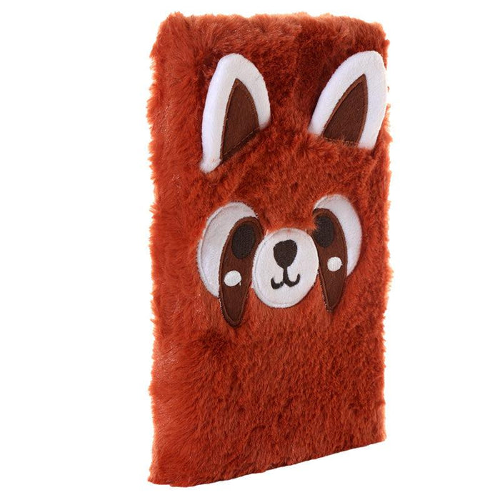 Fluffy Plush Red Panda Notebook