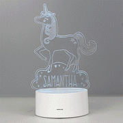 Personalised Unicorn LED Colour Changing Night Light - Myhappymoments.co.uk