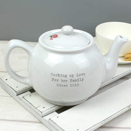 Personalised Vintage Pastel Cupcake Teapot - Myhappymoments.co.uk