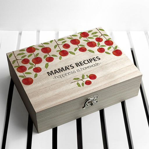 Personalised Recipe Box - Orchard - Myhappymoments.co.uk