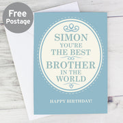 Personalised The Best in the World Card - Myhappymoments.co.uk