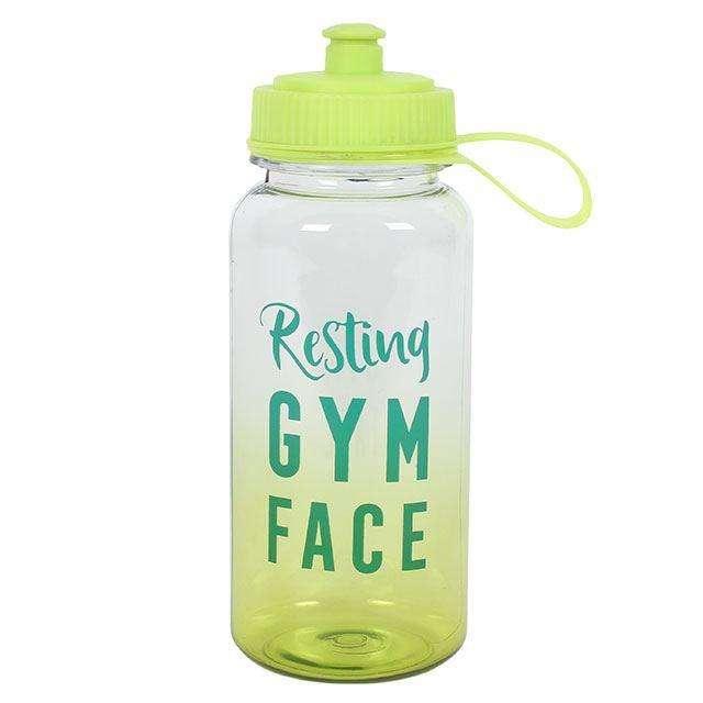Resting Gym Face Sports Bottle - Myhappymoments.co.uk
