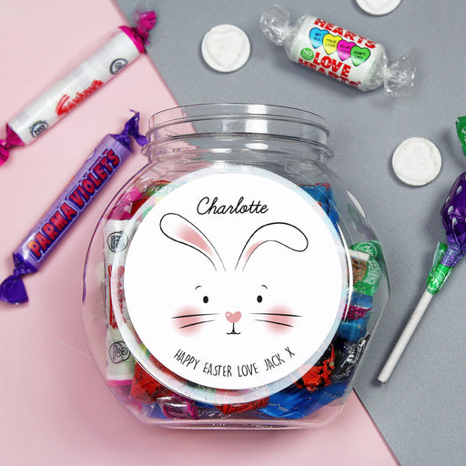 Personalised Bunny Easter Sweets Jar
