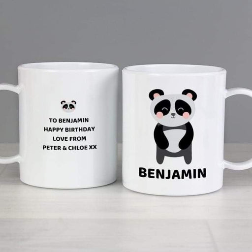 Personalised Panda Plastic Mug - Myhappymoments.co.uk