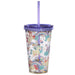 Unicorn Double Walled Reusable Cup with Straw