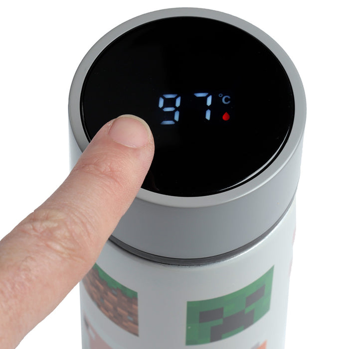 Minecraft Faces Insulated Drinks Bottle Digital Thermometer