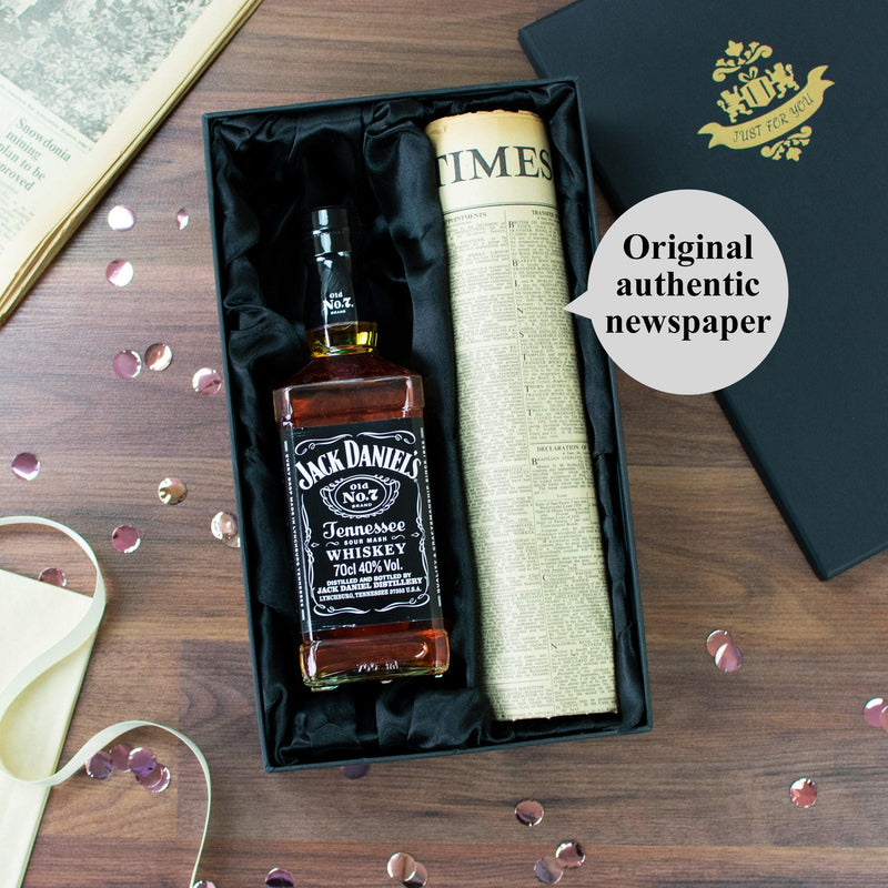 Jack Daniel’s Whiskey and Original Newspaper Gift Set