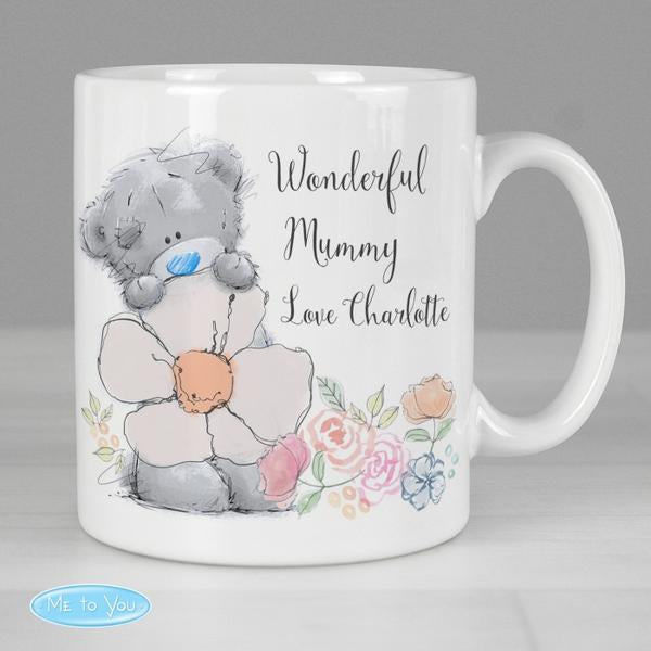 Personalised Me to You Floral Mug - Myhappymoments.co.uk