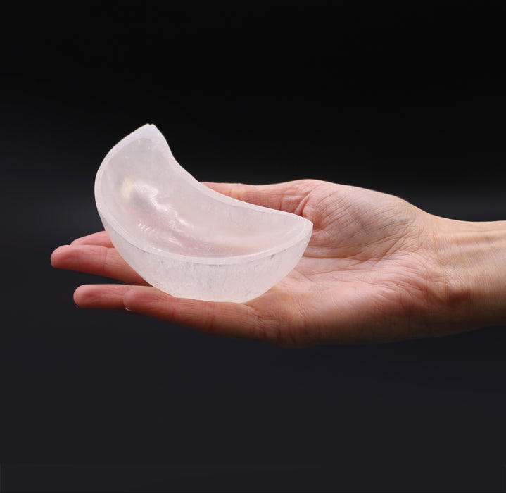 Selenite Moon Bowl - Multiple sizes