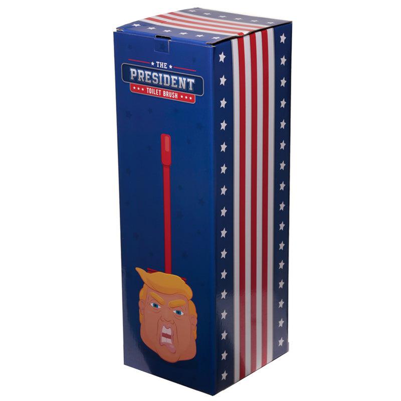 Fun President Donald Trump Head Toilet Brush and Holder