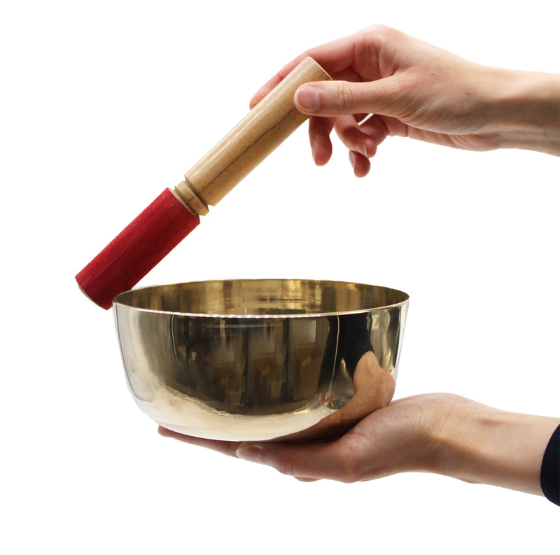 Large Brass Singing Bowl - 17cm