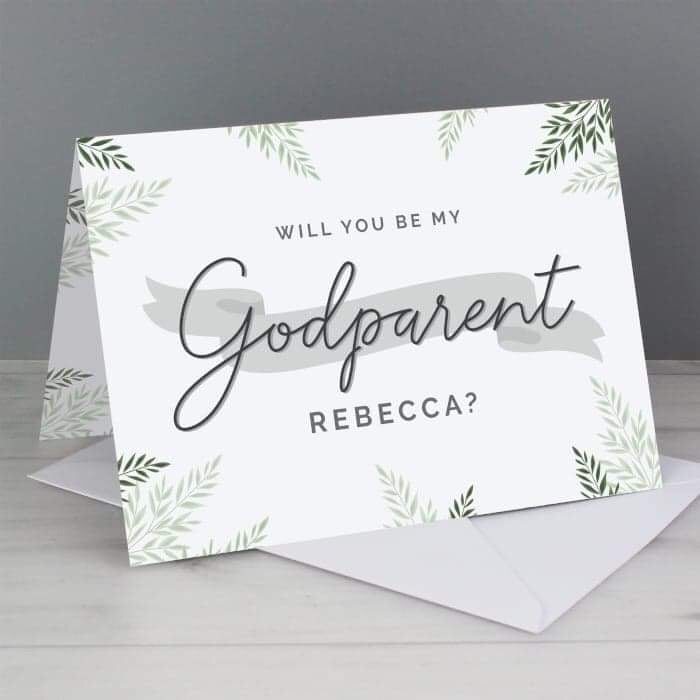 Personalised Godparent Card - Myhappymoments.co.uk
