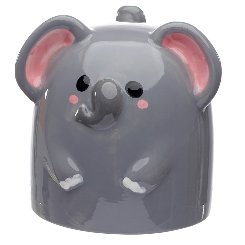 Novelty Adoramals Elephant Upside Down Ceramic Shaped Mug