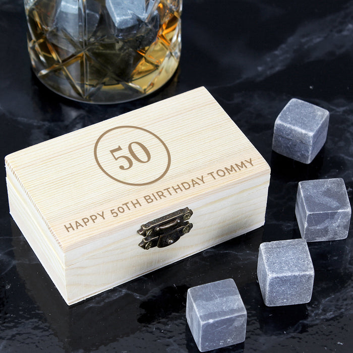 Personalised Birthday Whisky Stones
