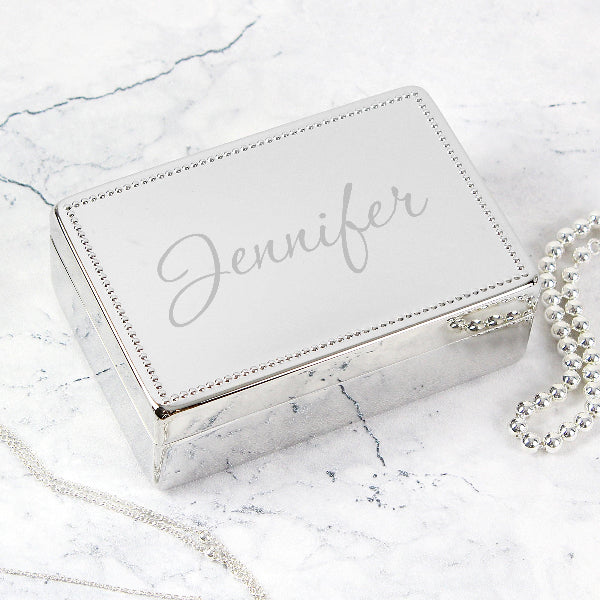 Personalised Jewellery Box With Name