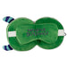 Relaxeazzz Green Monster Round Plush Travel Pillow & Eye Mask