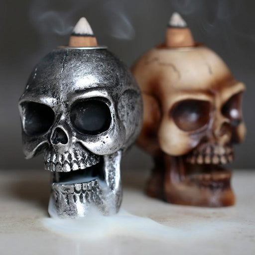 Small Skull Backflow Incense Burner