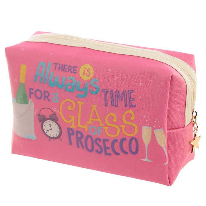 Prosecco Make Up Toilette Wash Bag - Myhappymoments.co.uk