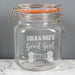Personalised Good Girl Pet Treats Glass Kilner Jar - Cat or Dog 