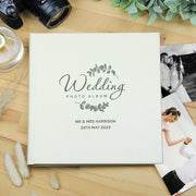 Personalised Botanical Wedding Square Photo Album