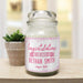 Personalised Congratulations on the Birth Candle Jar - Pink