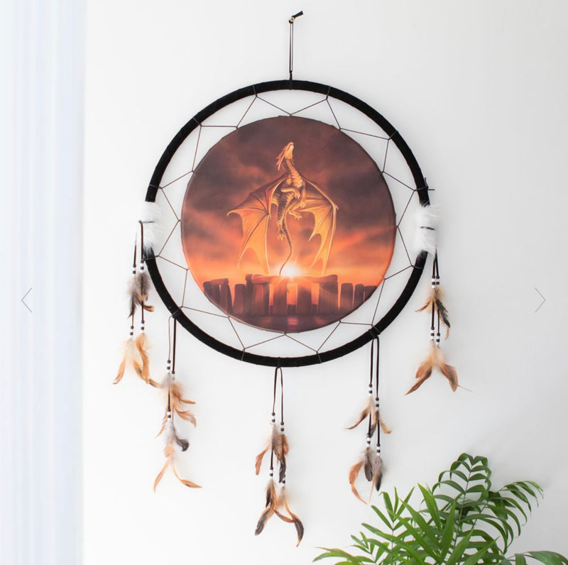 Solstice Dragon Dreamcatcher by Anne Stokes