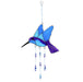 Blue and Purple Hummingbird Suncatcher