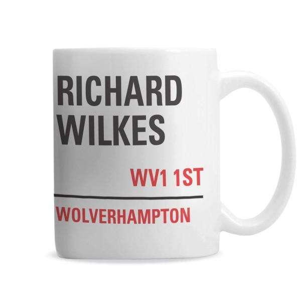 Personalised London Street Sign Mug - Myhappymoments.co.uk