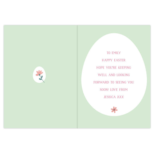 Personalised Happy Easter Springtime Card