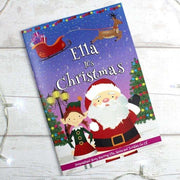 Personalised Girls It's Christmas Story Book Featuring Santa and his Elf Twinkles - Myhappymoments.co.uk