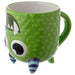 Novelty Monster Green Upside Down Ceramic Shaped Mug
