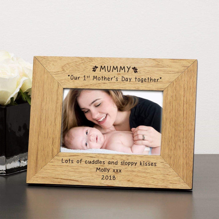 Personalised Mummy Our 1st Mothers Day Together Photo Frame