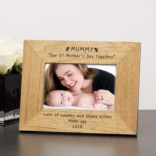 Personalised MUMMY Our 1st Mothers Day Together Photo Frame - Myhappymoments.co.uk
