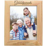 Personalised 8x10 'The Best Grandparents' Wooden Frame - Myhappymoments.co.uk