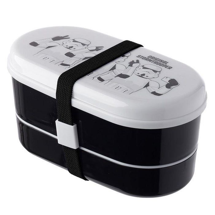 The Original Stormtrooper Stacked Bento Box Lunch Box with Fork & Spoon