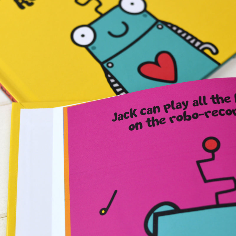 Personalised Flossy and Jim Where are you Robot? Book - Myhappymoments.co.uk