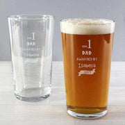 Personalised no.1 Awarded By Pint Glass - Myhappymoments.co.uk