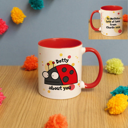 Personalised Flossy and Jim Dotty About You Mug