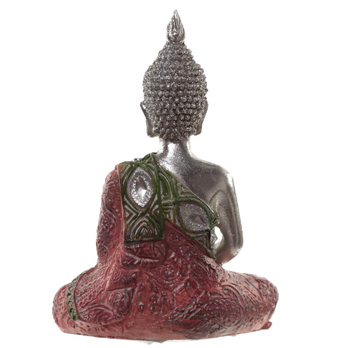 Thai Buddha Figurine - Metallic Lotus