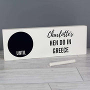 Personalised Countdown Wooden Block Sign - Myhappymoments.co.uk