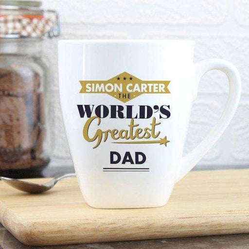 Personalised World's Greatest Latte Mug - Myhappymoments.co.uk