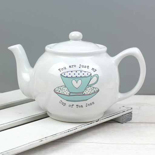 Personalised Vintage Tea Cup Teapot - Myhappymoments.co.uk