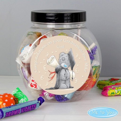 Personalised Me to You Graduation Sweets Jar from Pukkagifts.uk
