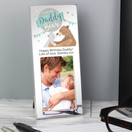Personalised Daddy Bear Photo Frame 3x2